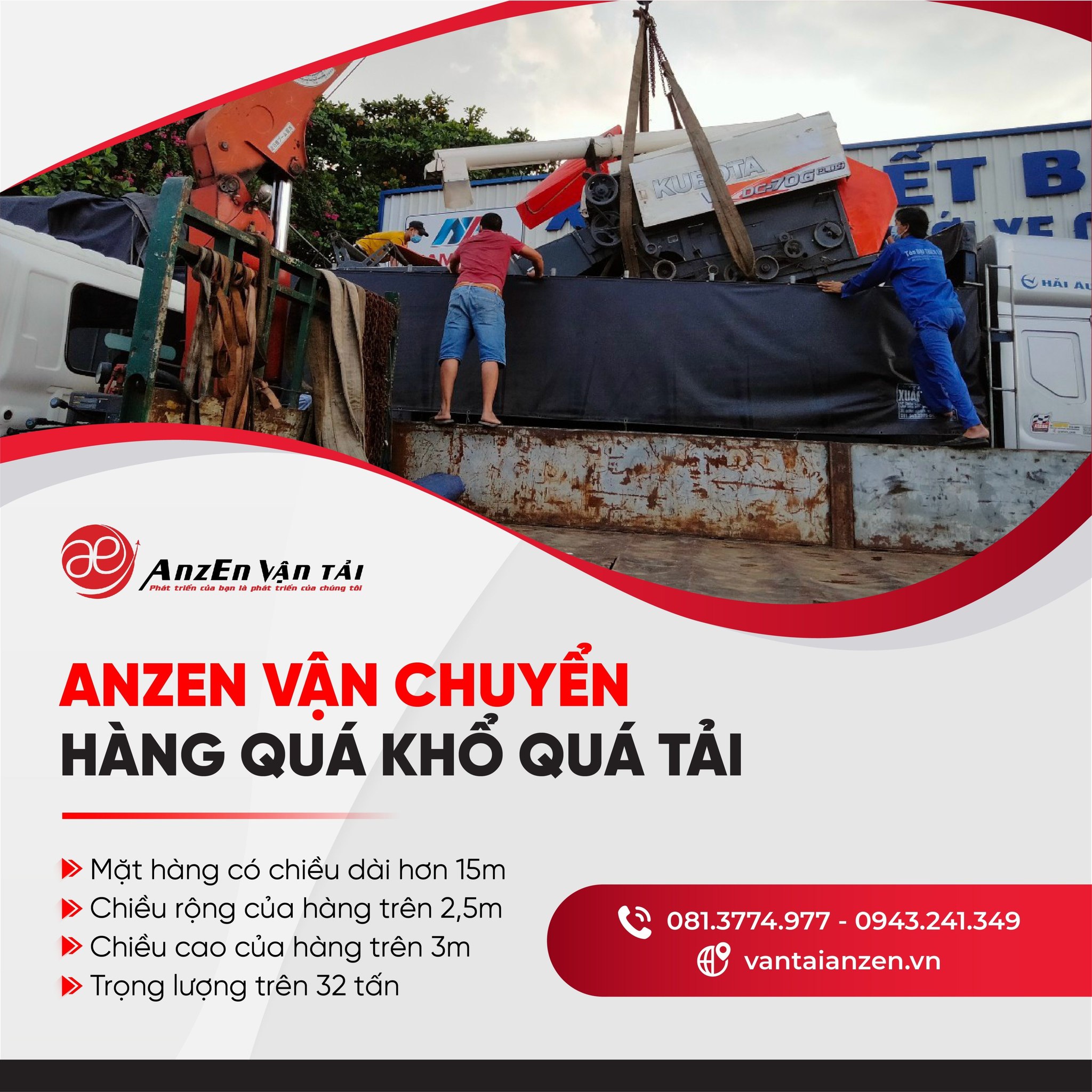 Vận chuyển hàng quá khổ quá tải